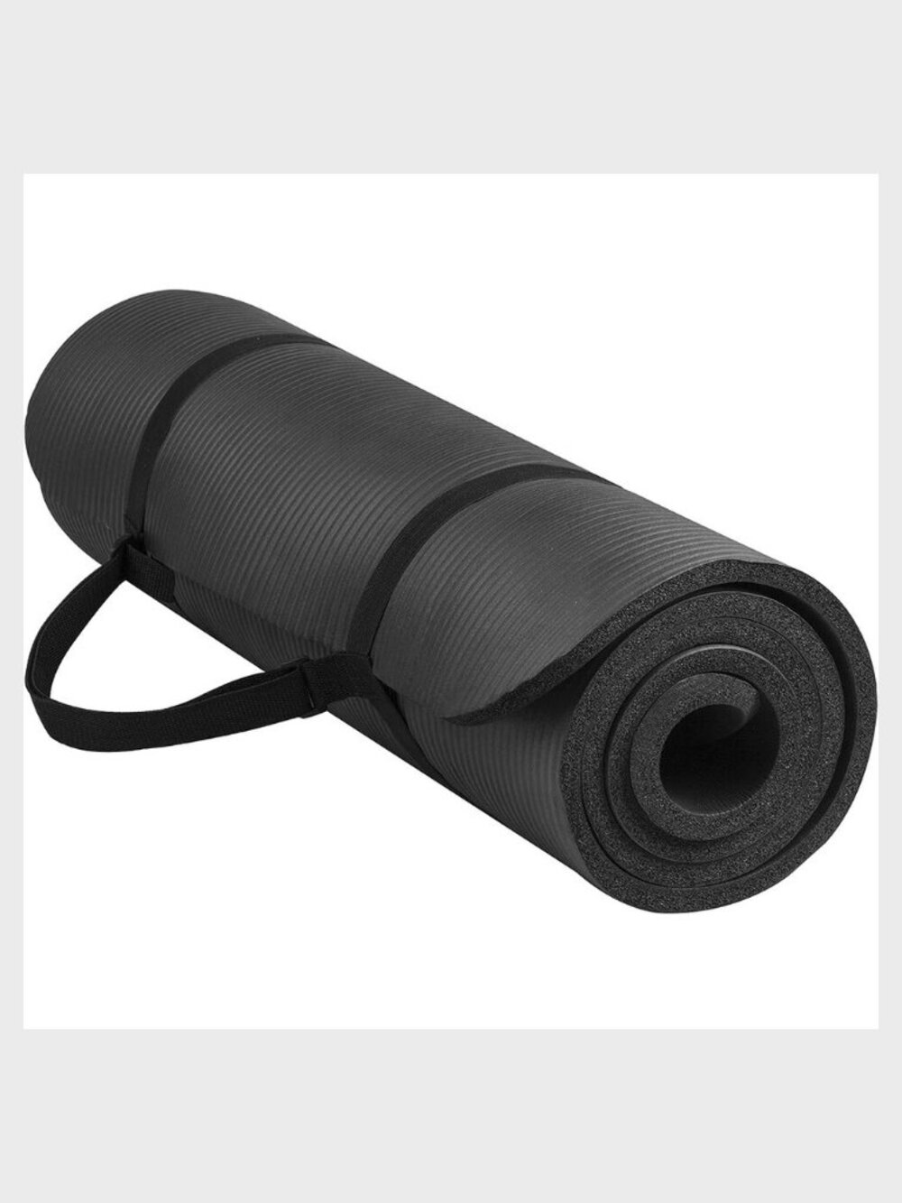 Exercise Mat Non Slip 72"x24" - 1/2" Thick Yoga Mat with carrying strap